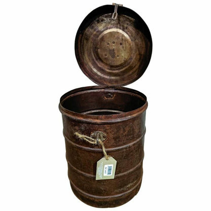 Decorative canister Alexandra House Living Brown Iron Traditional style 26 x 35 x 26 cm