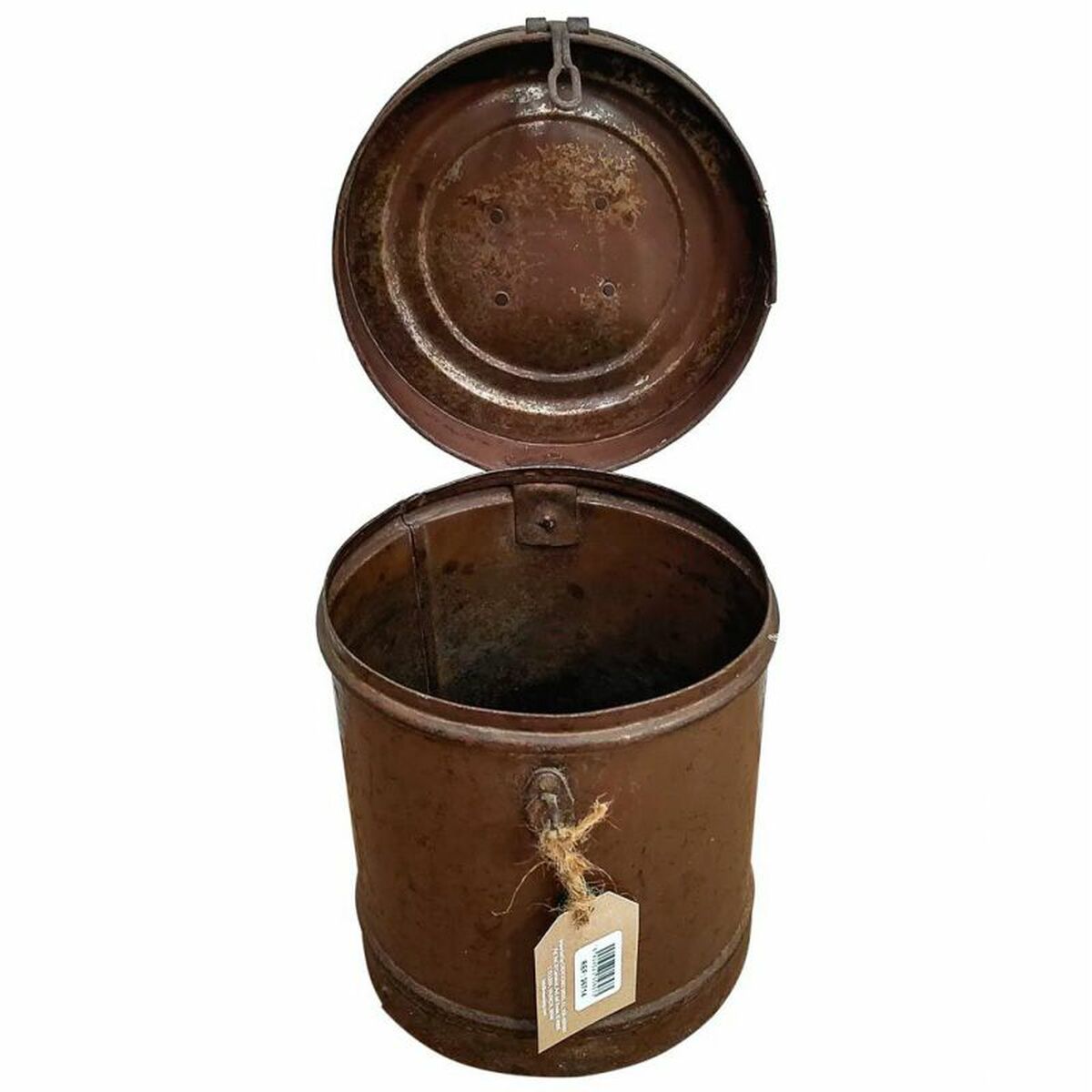 Decorative canister Alexandra House Living Brown Iron Traditional style 18 x 23 x 19 cm