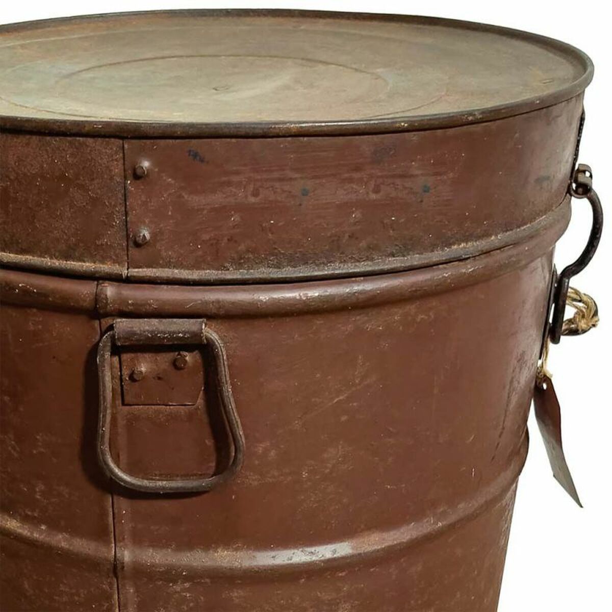 Decorative canister Alexandra House Living Brown Iron Traditional style 37 x 53 x 37 cm