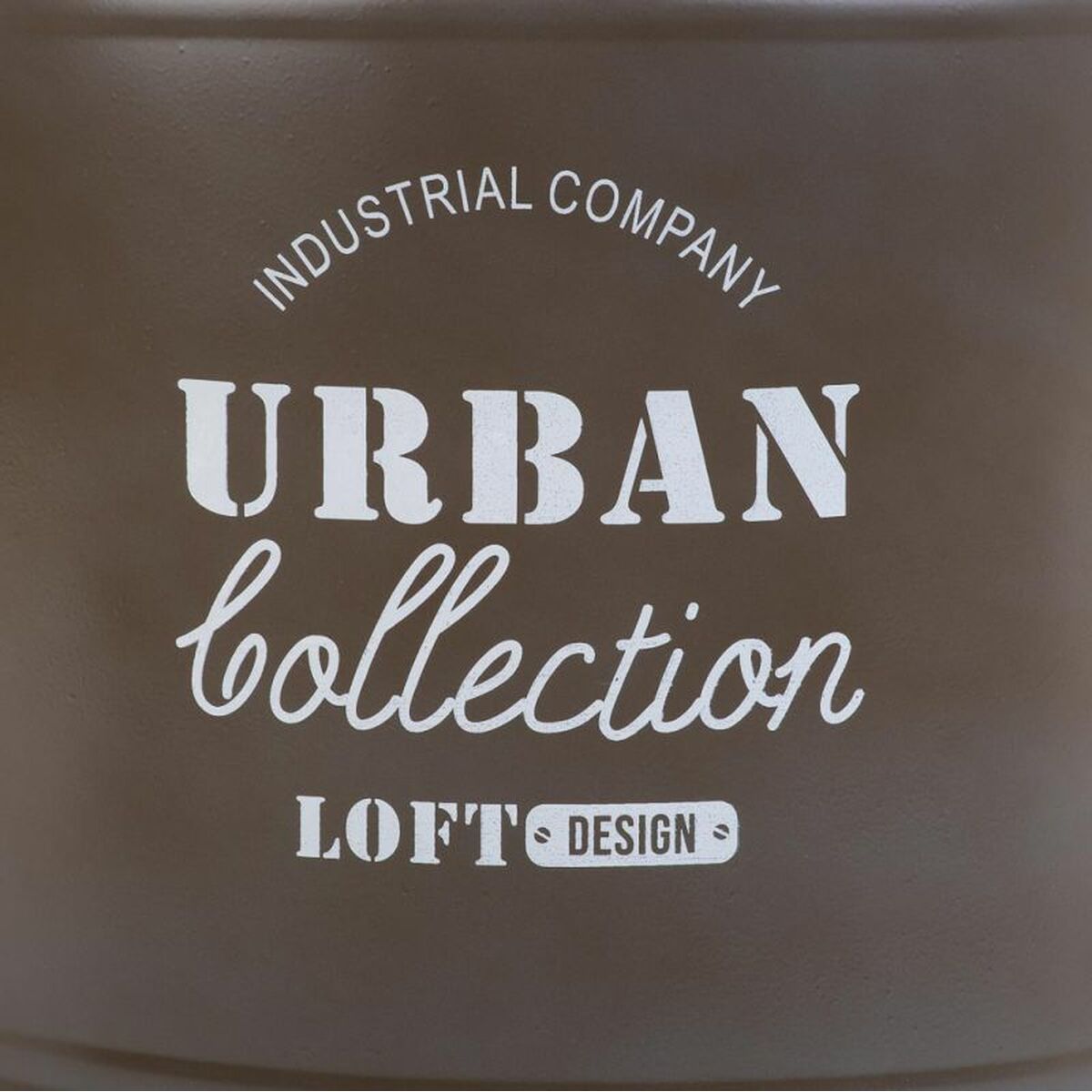 Storage Box with Lid Alexandra House Living Urban Brown Hemp Metal Fir wood 35 x 35 x 37 cm With handles Circular