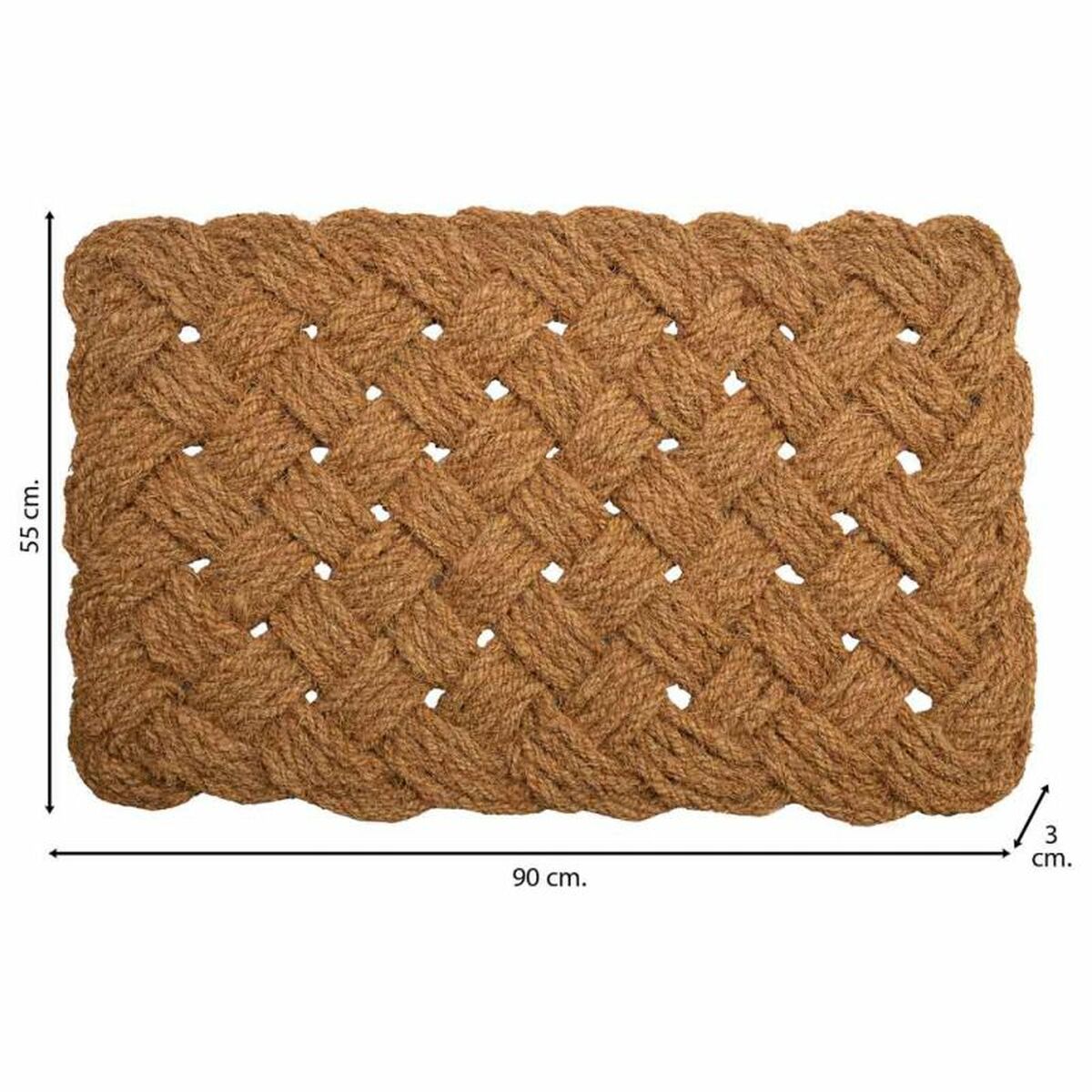 Doormat Alexandra House Living Natural Coconut Fibre 3 x 90 x 55 cm