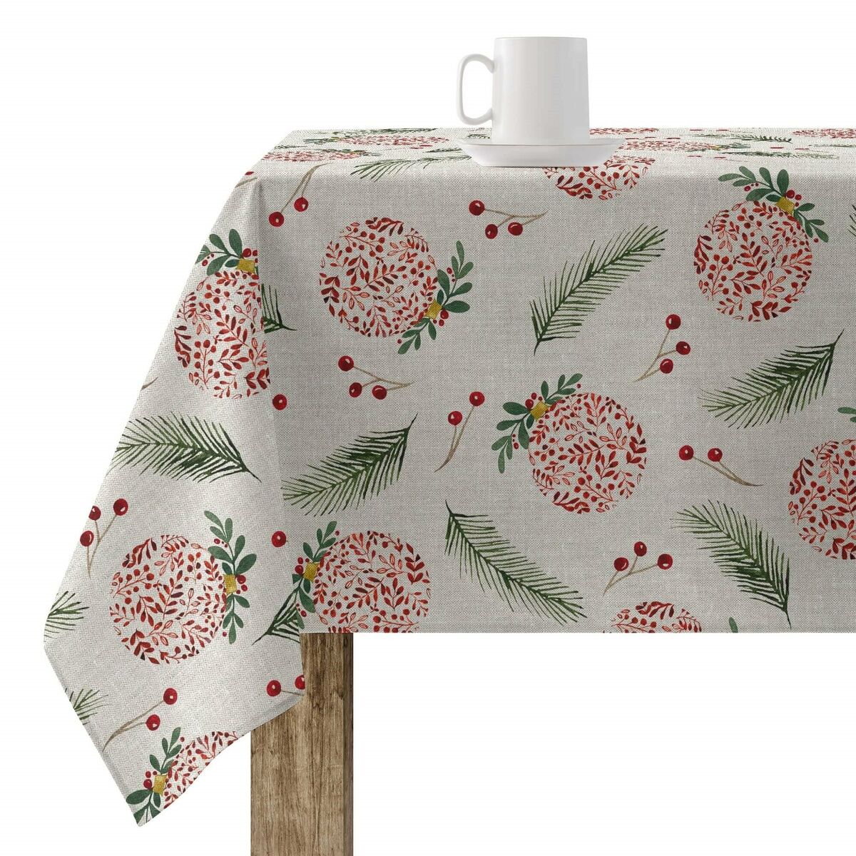 Stain-proof resined tablecloth Belum Merry Christmas Multicolour 250 x 150 cm Belum