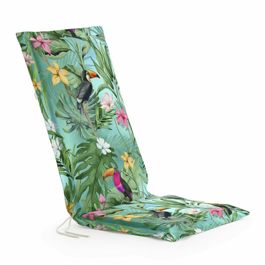 Chair cushion Belum 0120-416 Green Multicolour 53 x 4 x 101 cm Belum