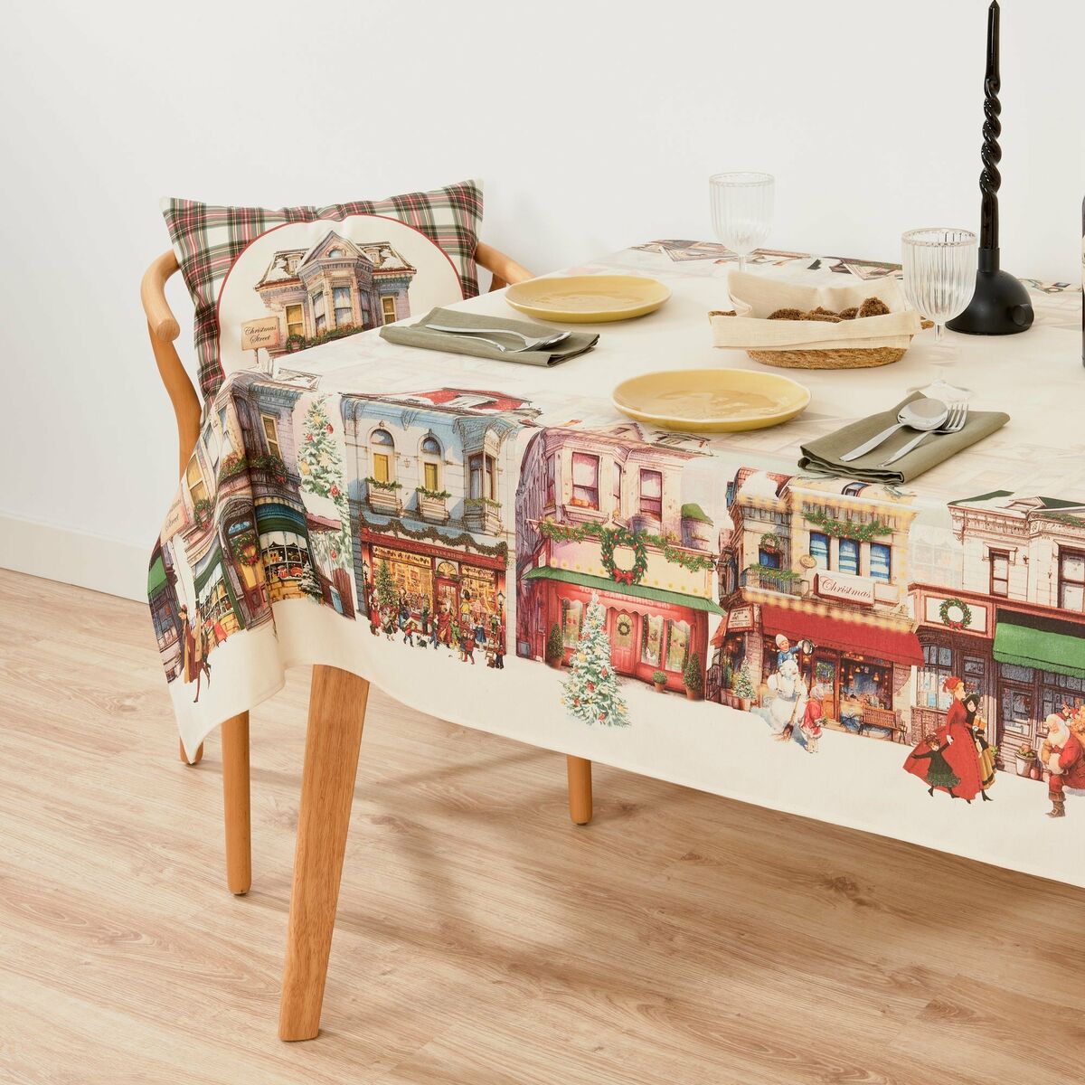 Stain-proof tablecloth Belum Christmas City Multicolour 240 x 155 cm Belum