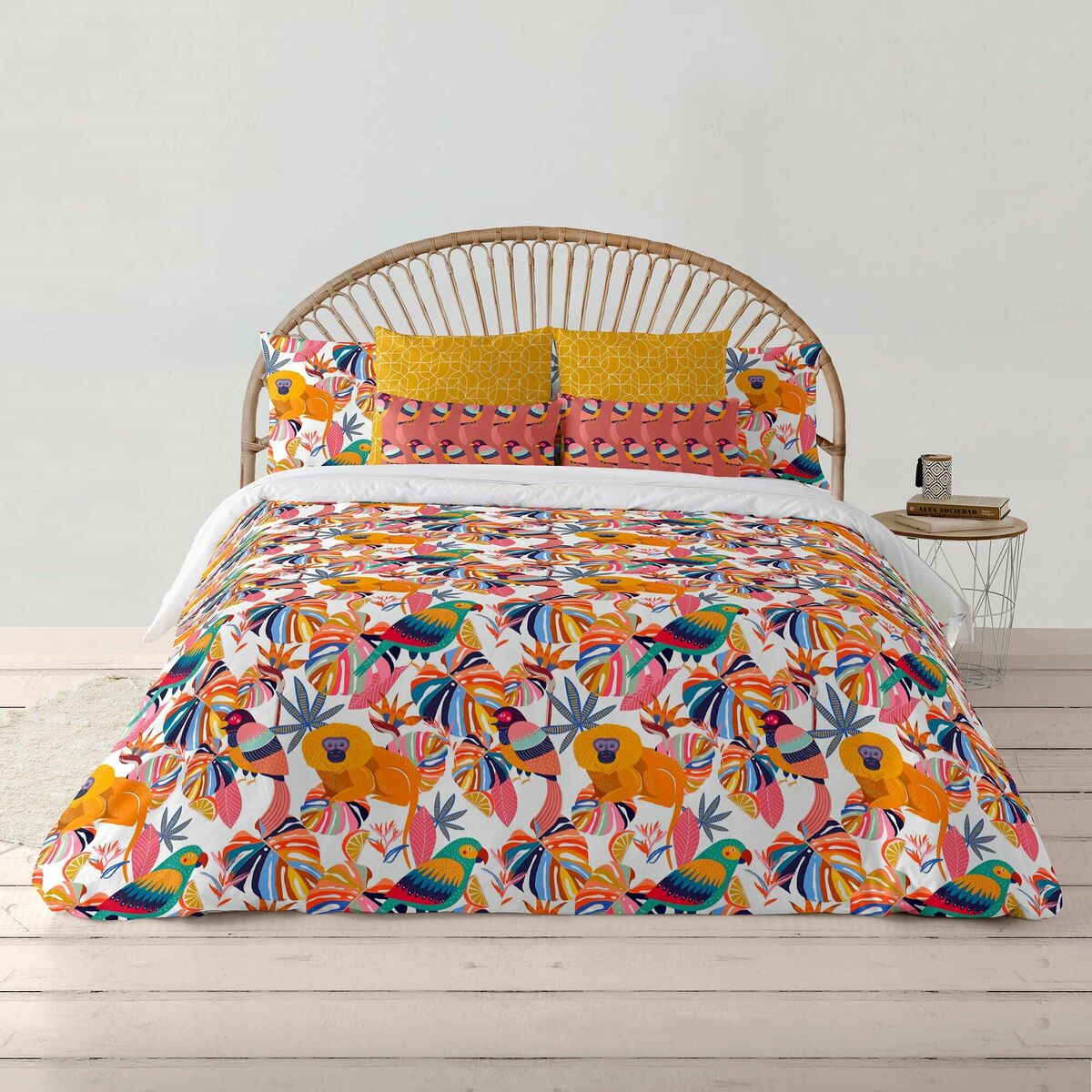 Nordic cover Decolores Keila Multicolour 175 Threads 200 x 200 cm Bottleneck