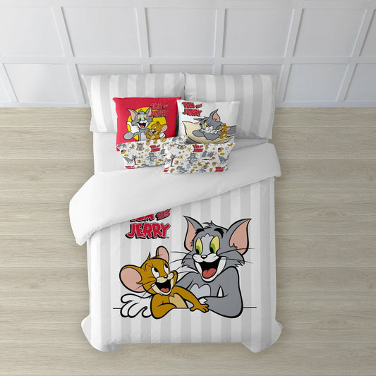 Nordic cover Tom & Jerry Tom & Jerry Basic Multicolour 175 Threads 140 x 200 cm Tom & Jerry