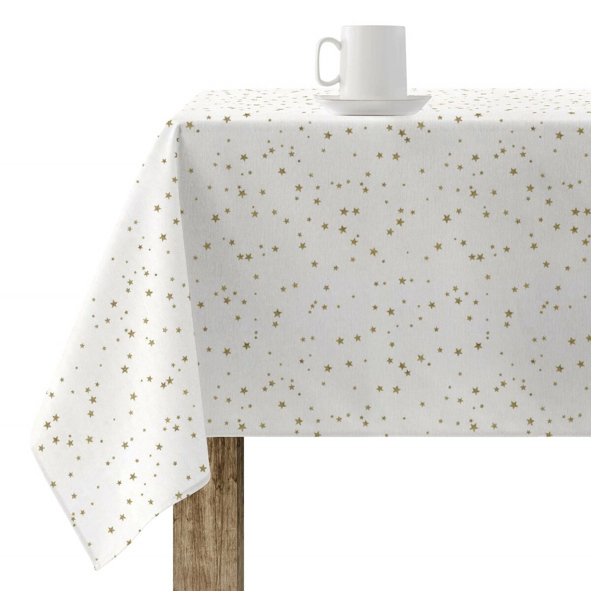 Stain-proof resined tablecloth Belum Stars Gold Multicolour 250 x 150 cm Belum