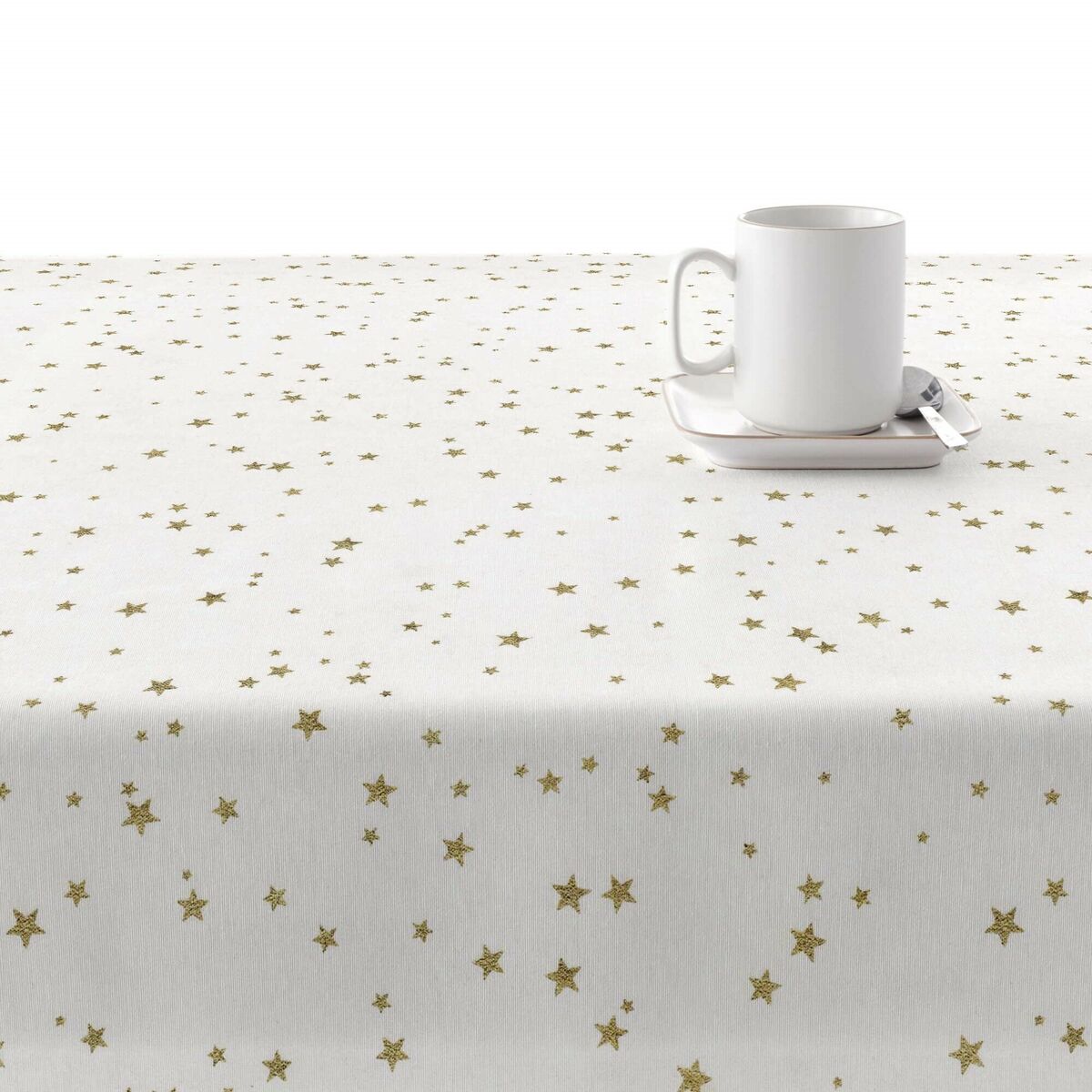 Stain-proof resined tablecloth Belum Stars Gold Multicolour 250 x 150 cm Belum