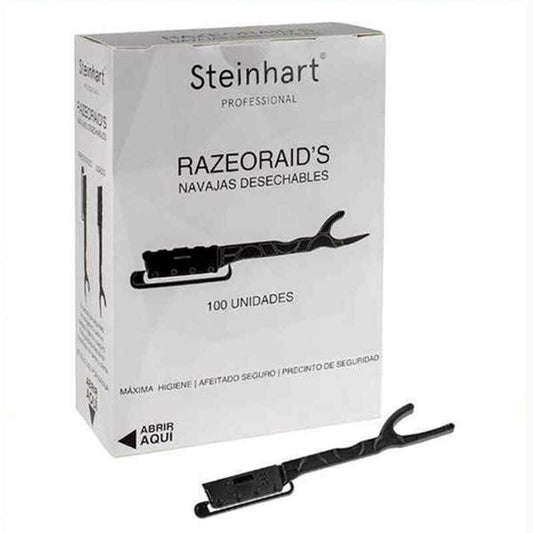 Razor Shells Steinhart Razeoraid's Disposable Black 100 Units (100 uds) Steinhart