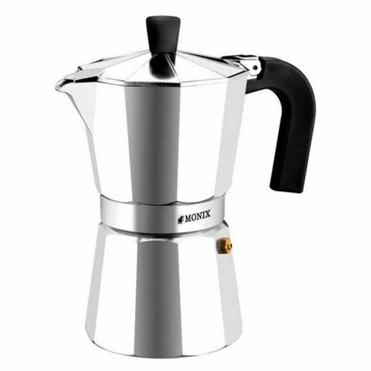 Italian Coffee Pot Monix Braisogona_M620012 Steel Aluminium 12 Cups Monix