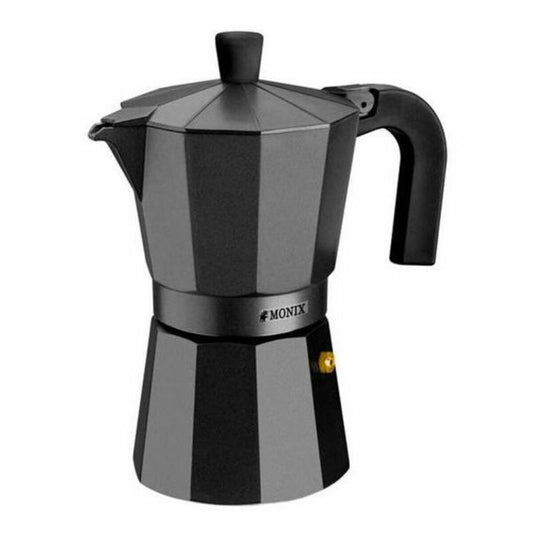 Italian Coffee Pot Monix Braisogona_M640001 Black Aluminium 1 Cup Monix