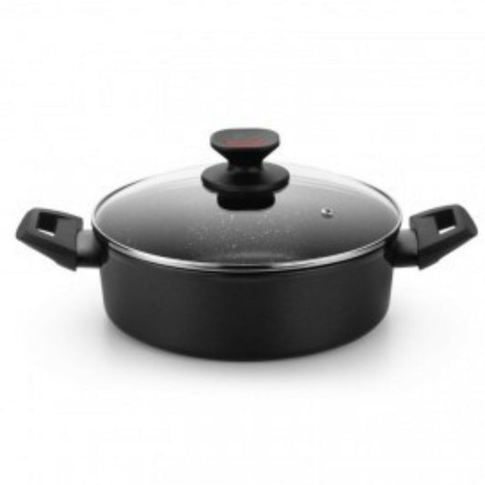 Casserole Monix TITAN ROCK Ø 28 cm Black Toughened aluminium Monix