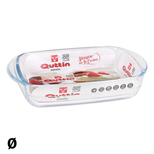 Baking tray Quttin Glass Rectangular