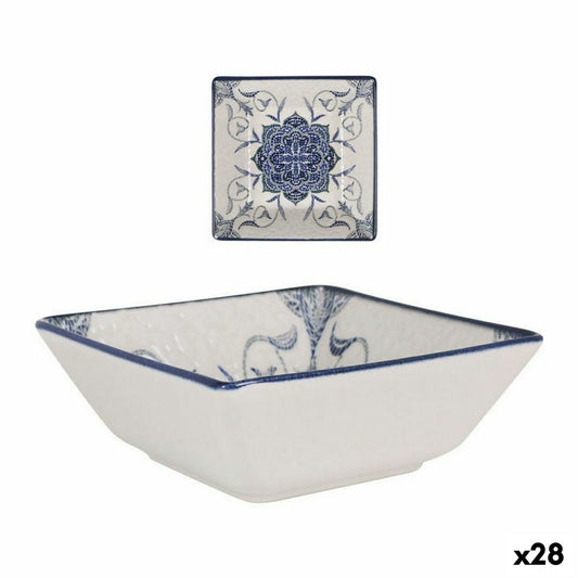 Bowl La Mediterránea Rosetta Porcelain 13 x 13 x 5 cm (28 Units)