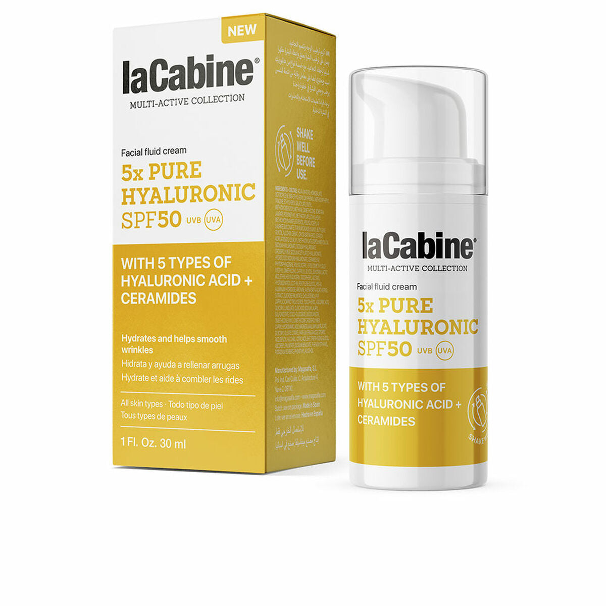 Sun Screen Lotion laCabine 5x Pure Hyaluronic Spf 50 30 ml