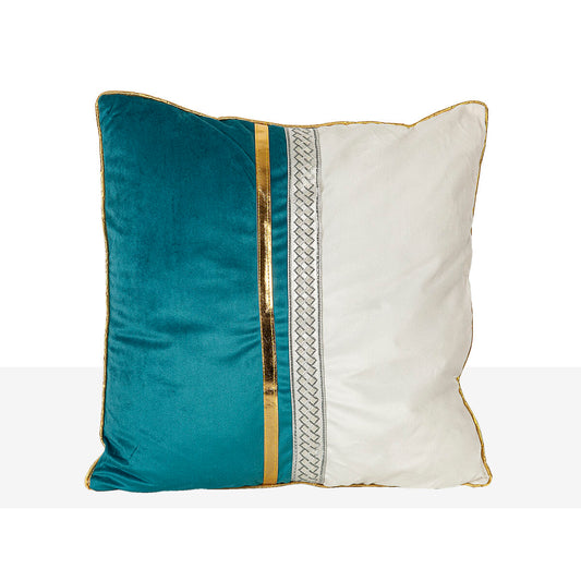 Cushion Romimex Blue White 5 x 45 x 45 cm Romimex