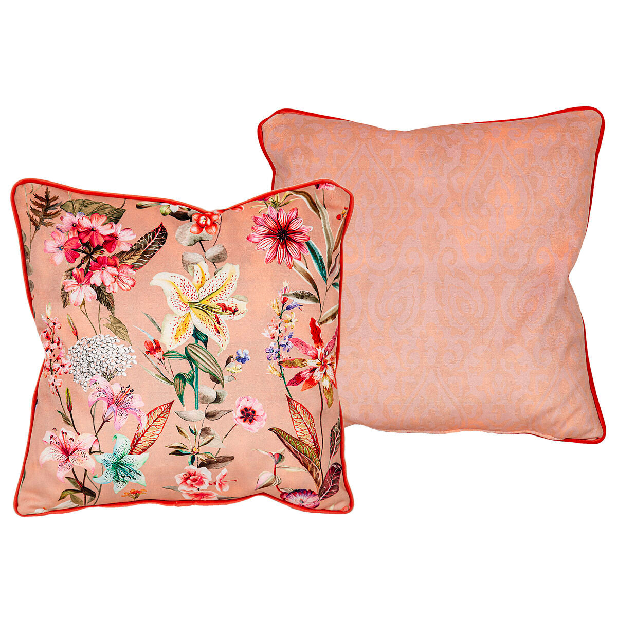 Cushion Romimex Pink Reversible 45 x 45 x 12 cm Romimex