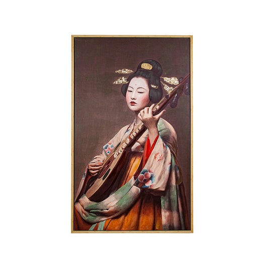 Oil Painting Romimex PVC Canvas Geisha 90 x 150 x 4 cm Romimex