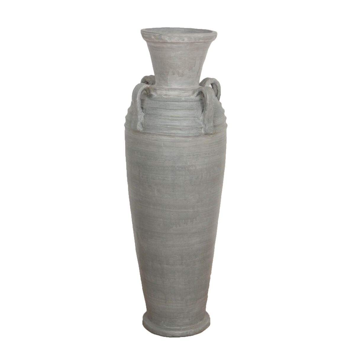 Floor vase Alexandra House Living Grey Terracotta 33 x 100 x 33 cm With handles Alexandra House Living