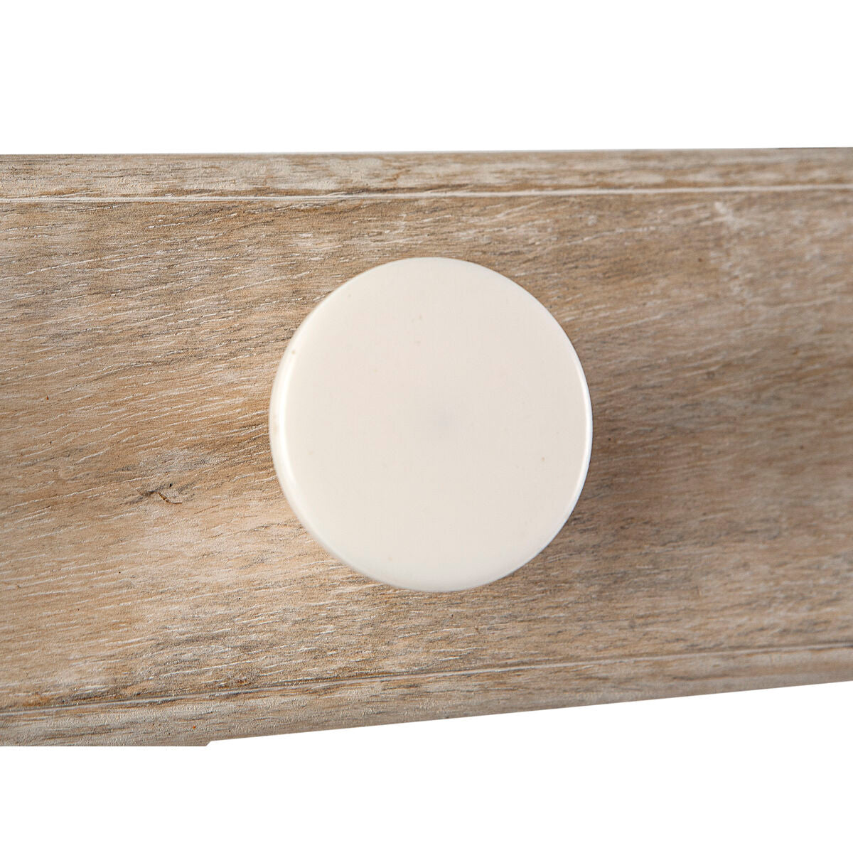 Wall mounted coat hanger Romimex Natural Wood Resin 28 x 7 x 12 cm