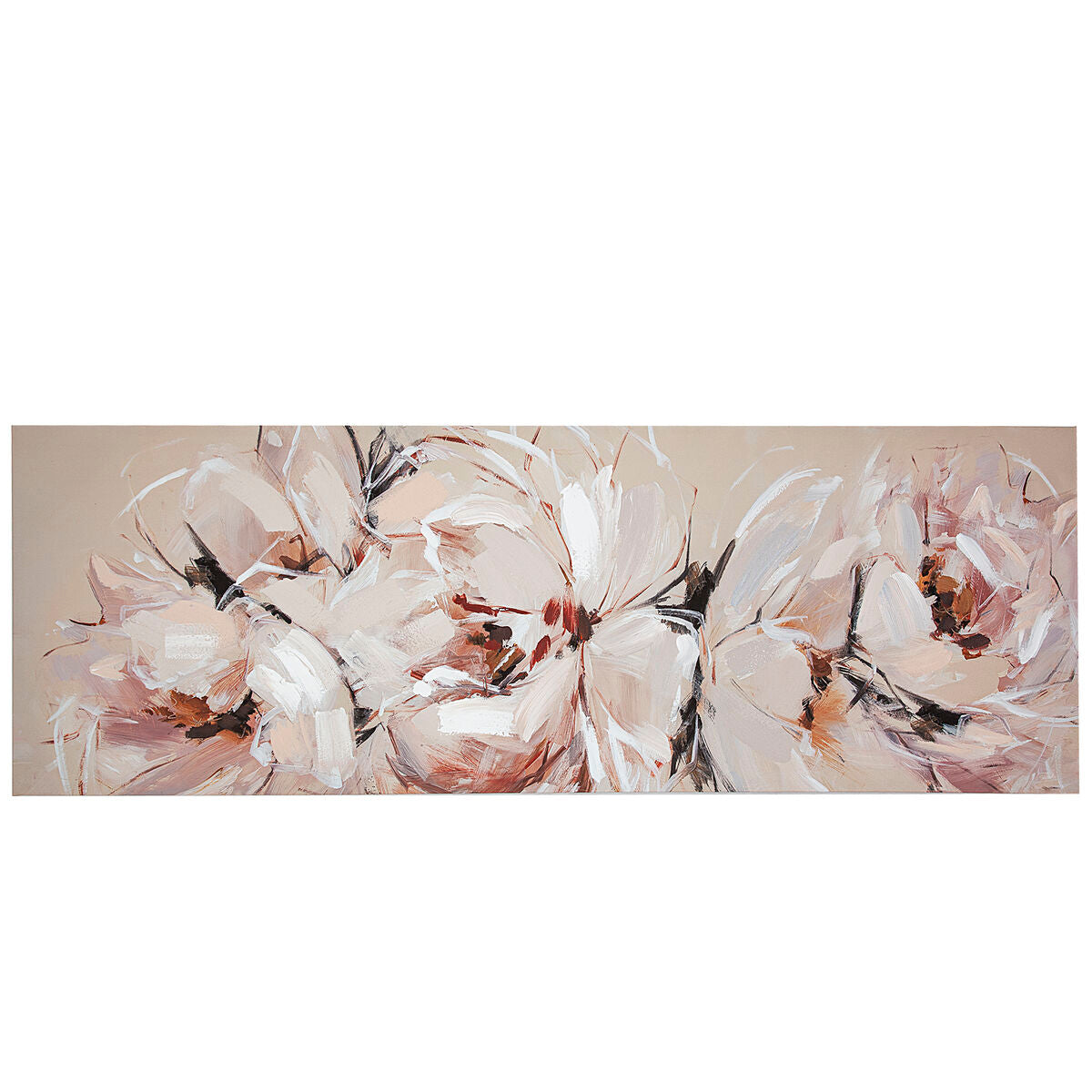 Oil Painting Romimex Canvas Flowers 150 x 50 x 4 cm Romimex