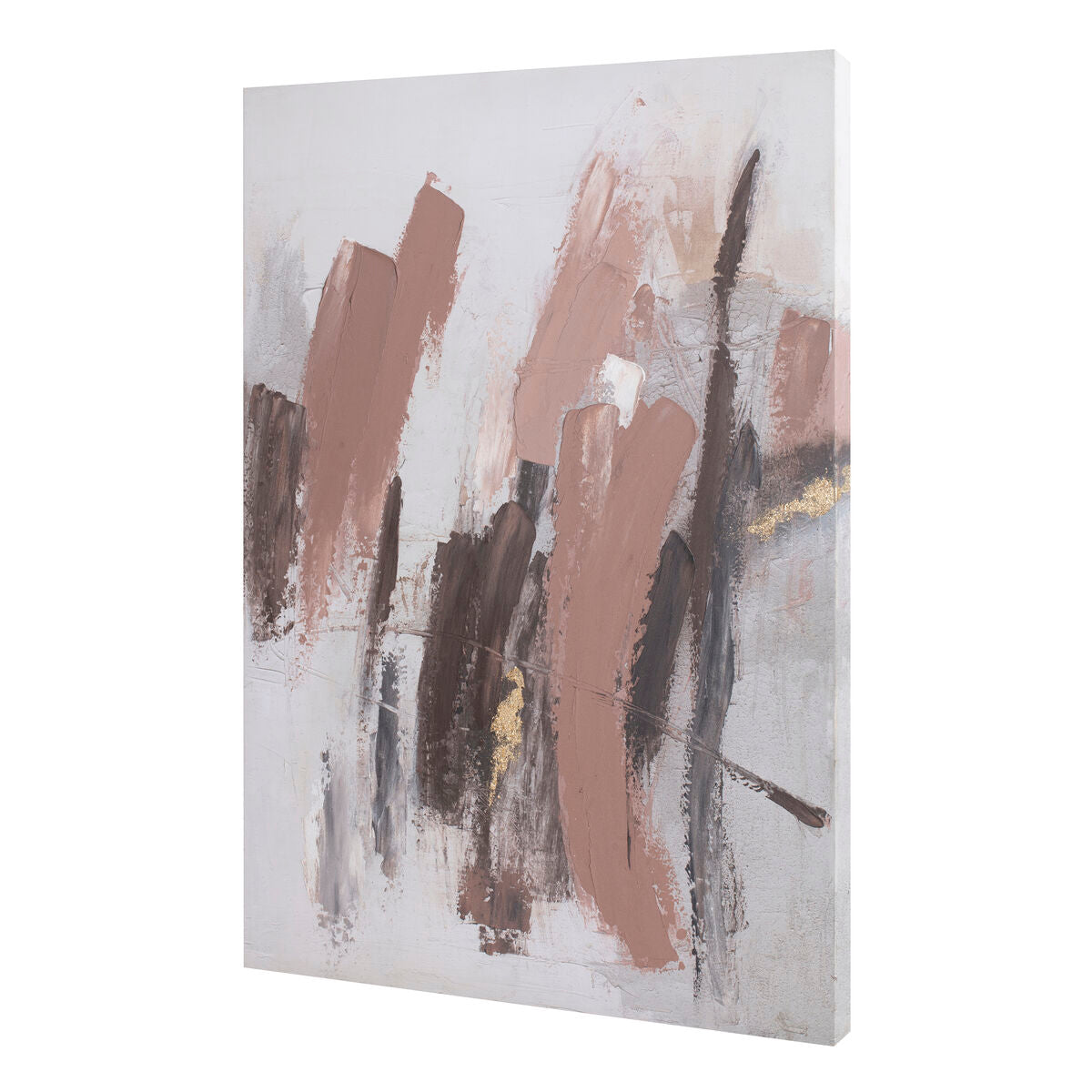 Oil Painting Romimex Beige Canvas Abstract 90 x 120 x 4 cm Romimex