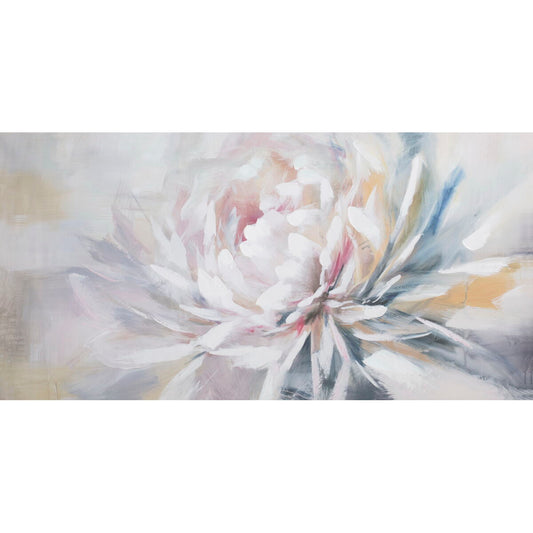 Oil Painting Romimex Canvas Flower 70 x 140 x 4 cm Romimex