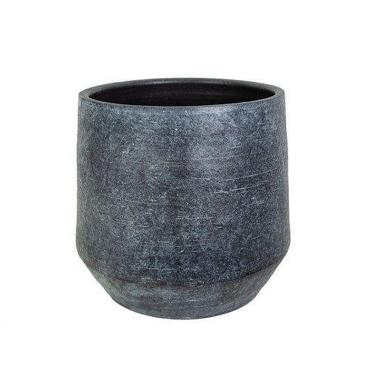 Planter Romimex Grey Ceramic 25 x 25 x 25 cm Romimex