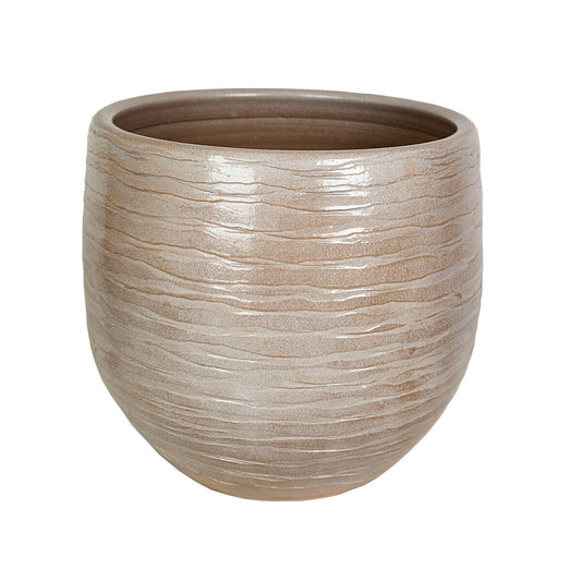 Planter Romimex Beige Ceramic 30 x 30 x 30 cm Romimex