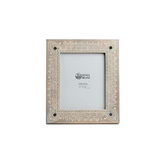 Photo frame Romimex Brown Mango wood 20 x 25 x 2 cm Romimex