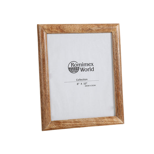 Photo frame Romimex Brown Wood 19 x 1 x 14 cm Romimex