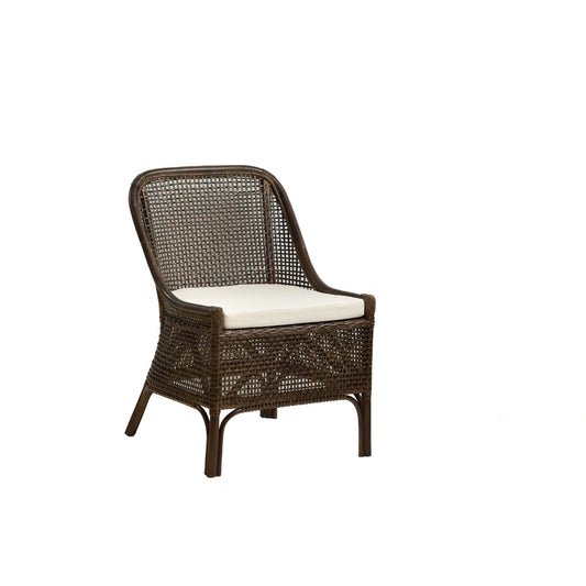 Armchair Romimex Brown Rattan 56 x 100 x 60 cm