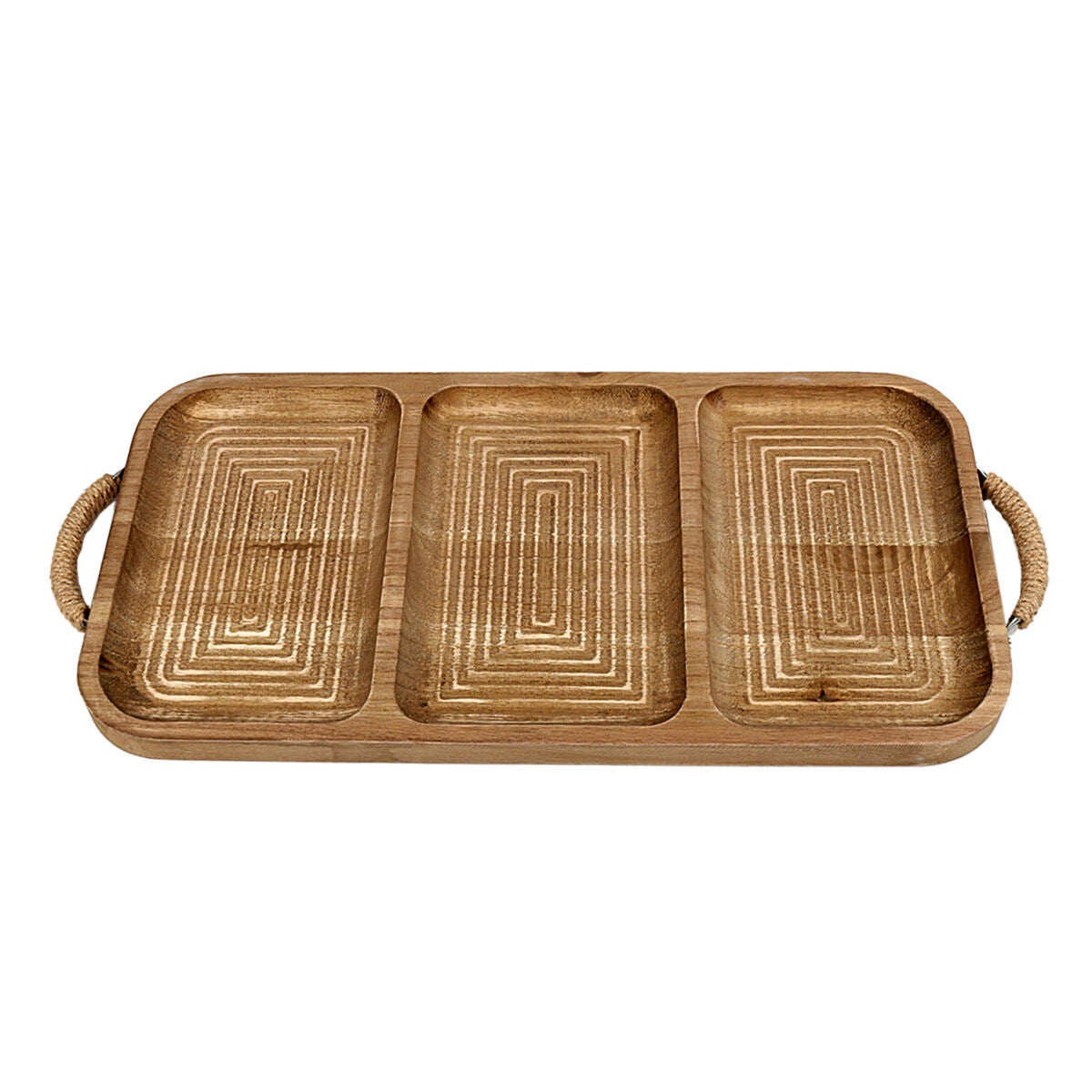 Tray Romimex Natural Wood 48 x 2 x 22 cm Romimex