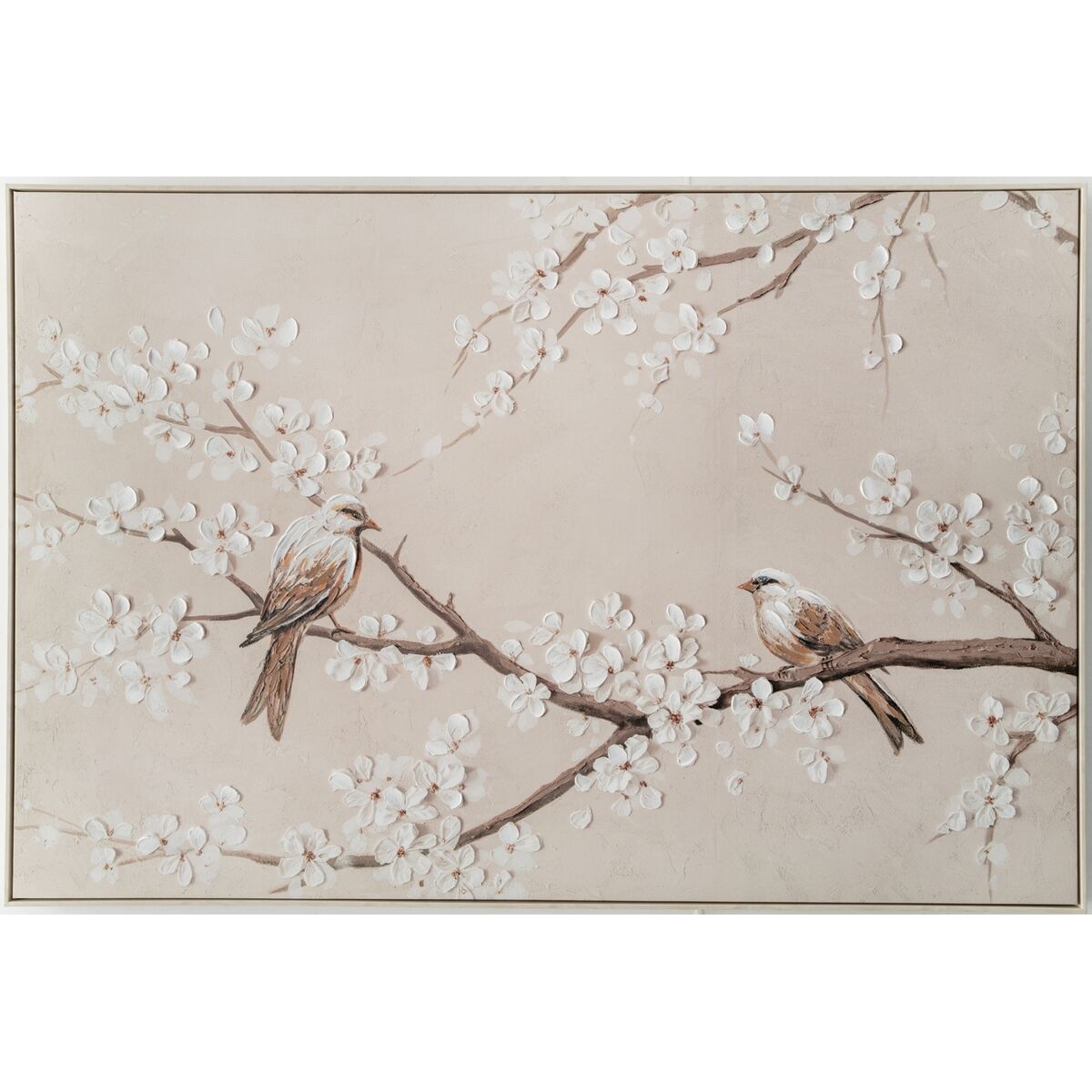 Oil Painting Romimex polystyrene Canvas Birds 150 x 100 x 4 cm 100 x 150 x 4 cm Romimex