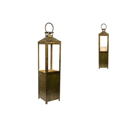 Lantern Romimex Antique Brown Metal 22 x 88 x 22 cm Romimex