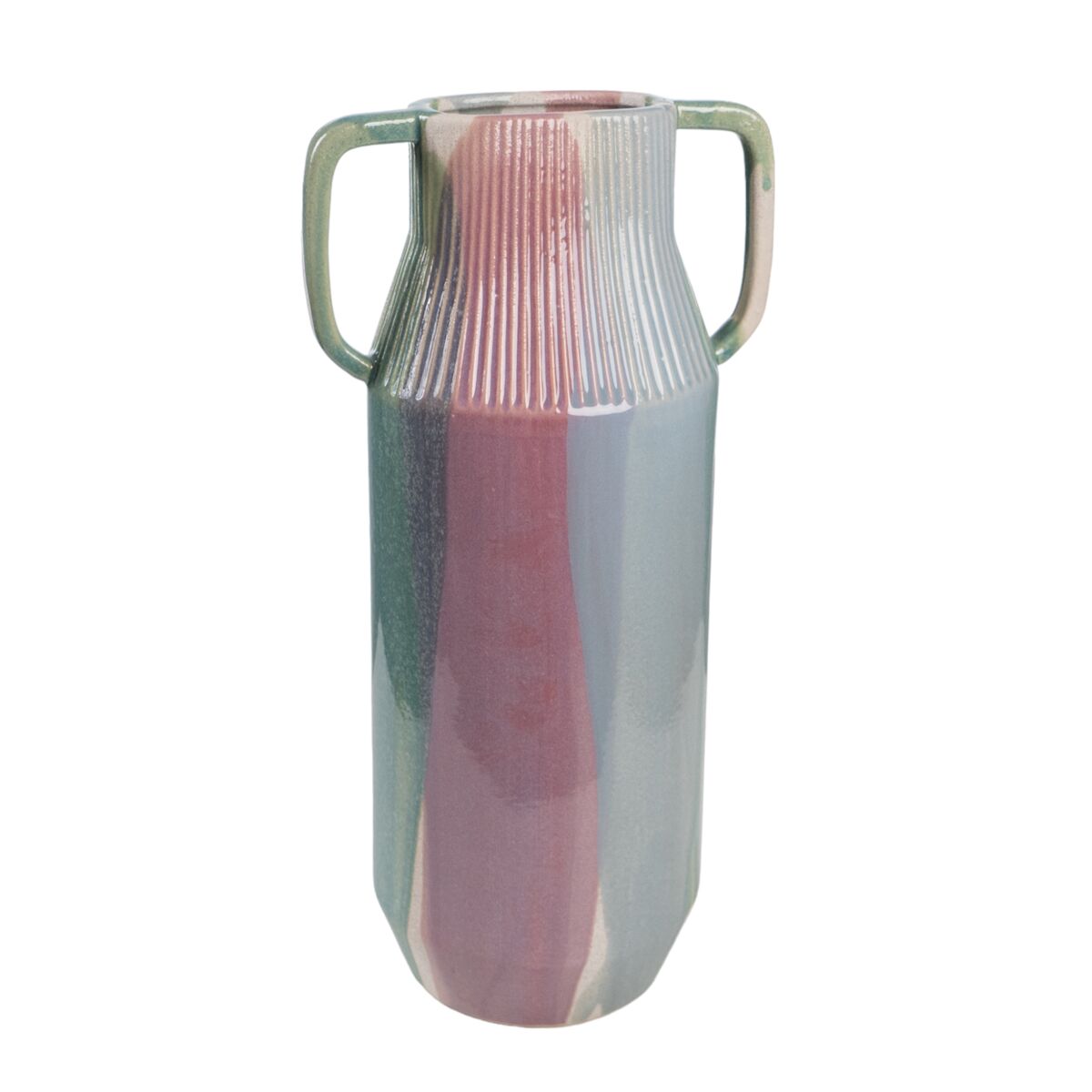 Vase Romimex Multicolour Ceramic 17 x 32 x 13 cm With handles