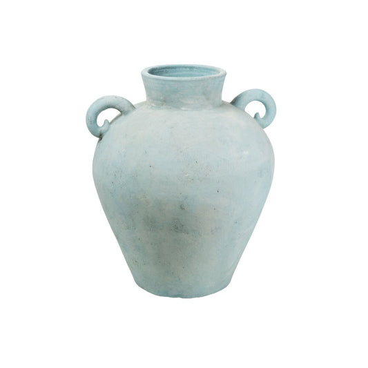 Vase Romimex Green Terracotta 50 x 60 x 50 cm With handles Romimex