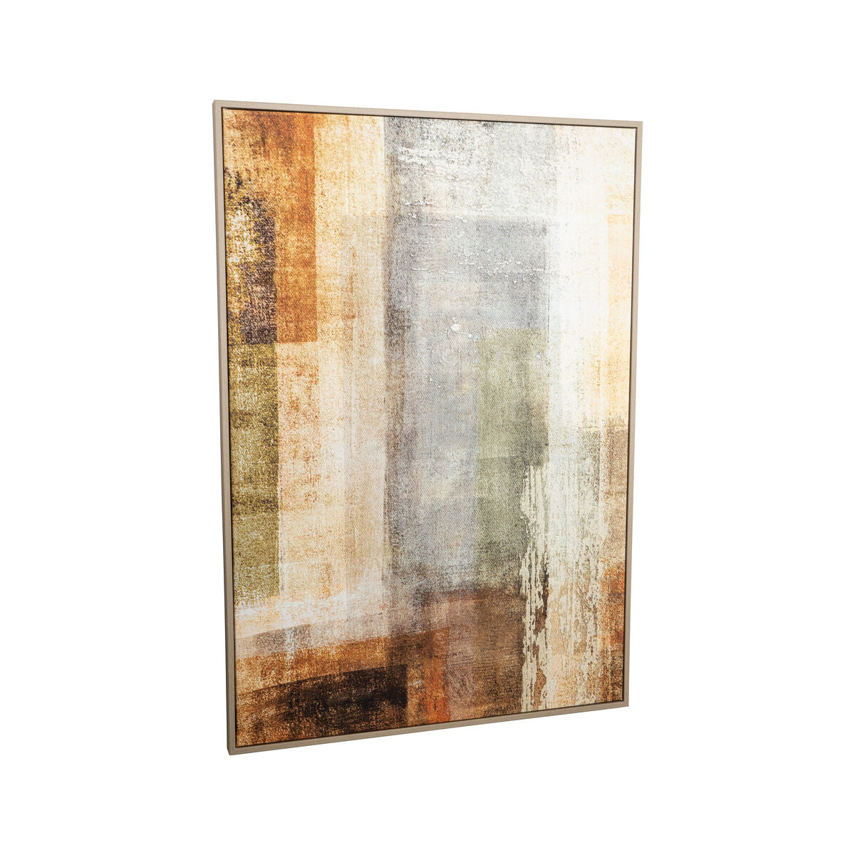 Canvas Romimex polystyrene MDF Wood Abstract 70 x 100 x 3 cm Romimex