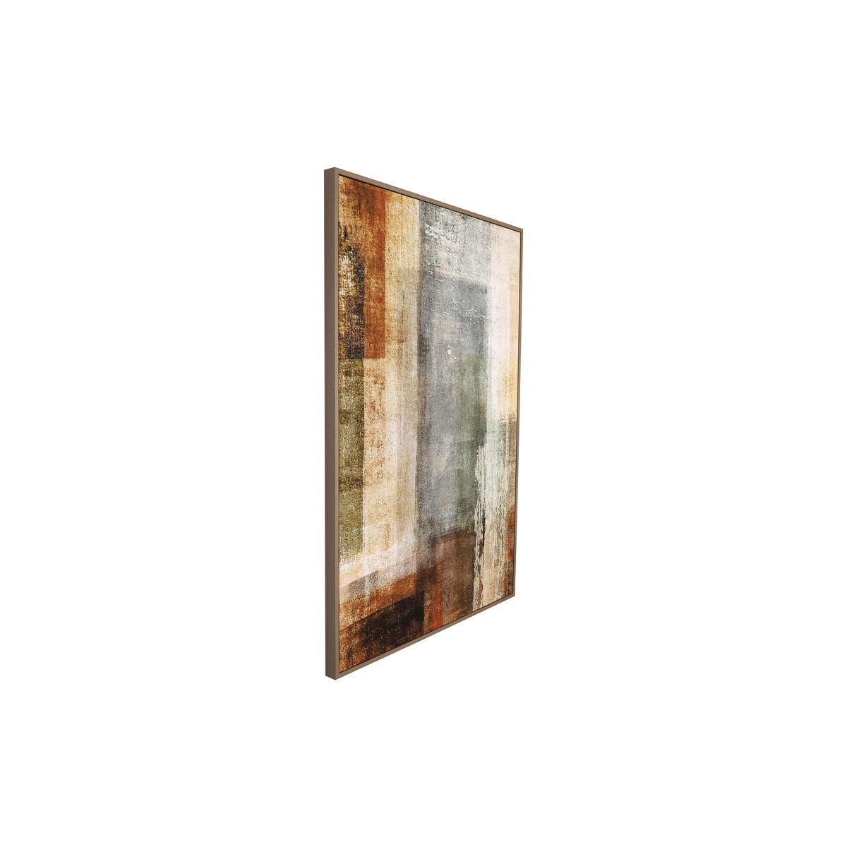 Canvas Romimex polystyrene MDF Wood Abstract 70 x 100 x 3 cm Romimex