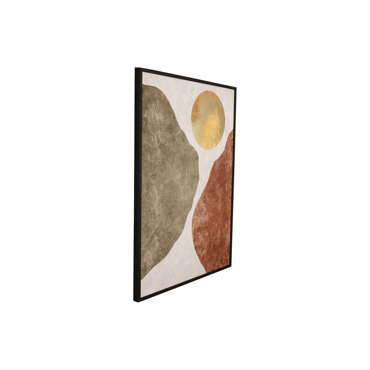 Canvas Romimex polystyrene MDF Wood Abstract 60 x 80 x 3 cm Romimex