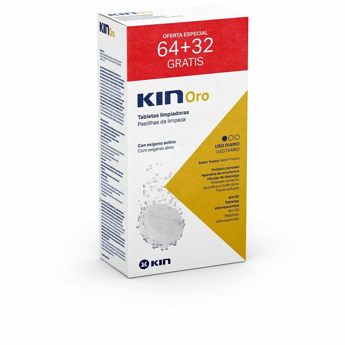 Cleaning Tablets for Dentures Kin Kin Oro