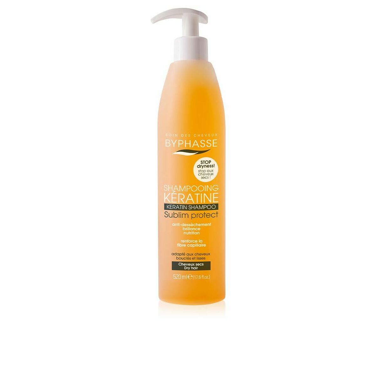 Dermo-protective Shampoo Byphasse 1000052029 Anti-drying Keratin 250 ml Byphasse