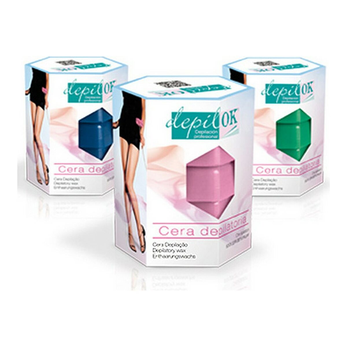 Body Hair Removal Wax Depil Ok Cera Rosa (300 g) Depil Ok