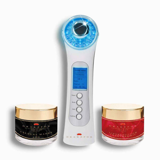 High Frequency Rejuvenating Facial Massager Drakefor 480 White Rejuvenating Treatment 3 Pieces Drakefor