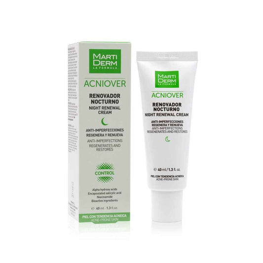 Night Cream Martiderm Acniover 40 ml Anti-imperfections Martiderm