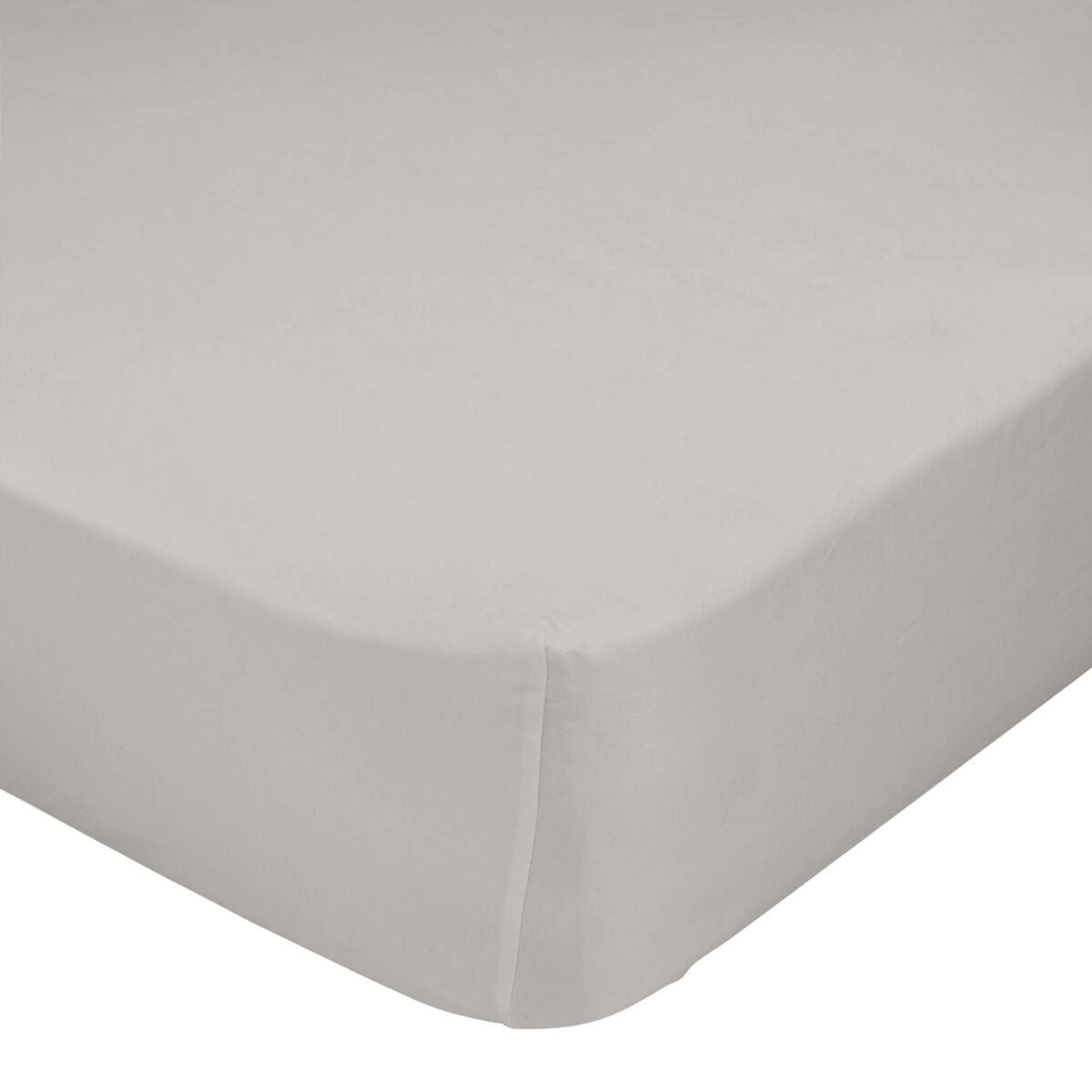 Fitted bottom sheet HappyFriday Grey 140 x 200 x 32 cm