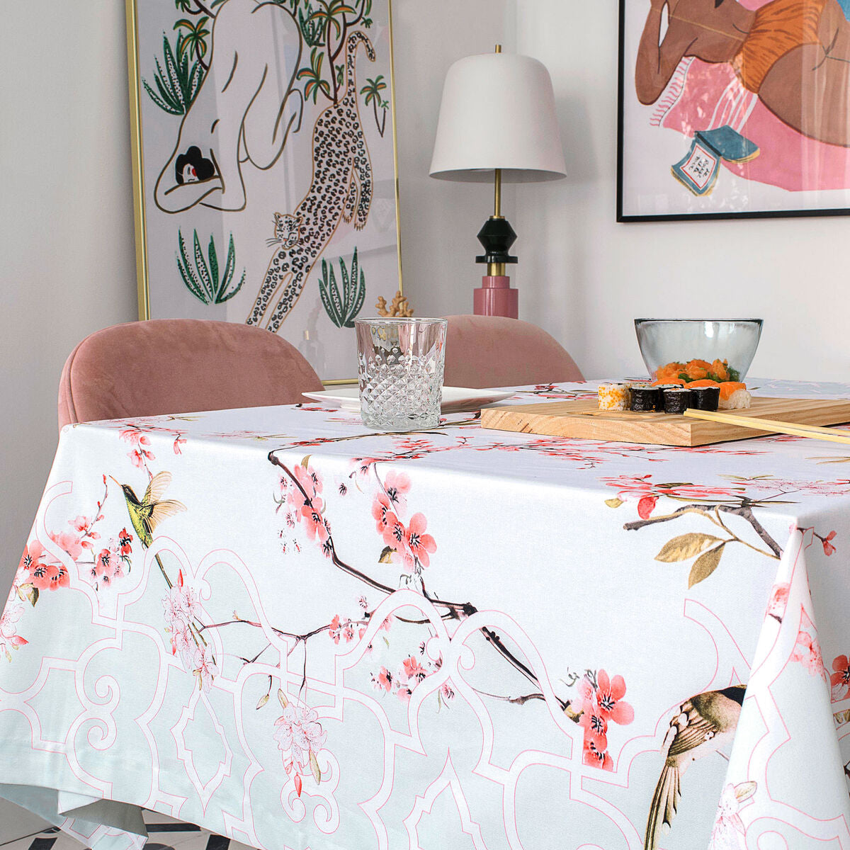 Tablecloth HappyFriday Chinoiserie Multicolour 150 x 150 cm HappyFriday