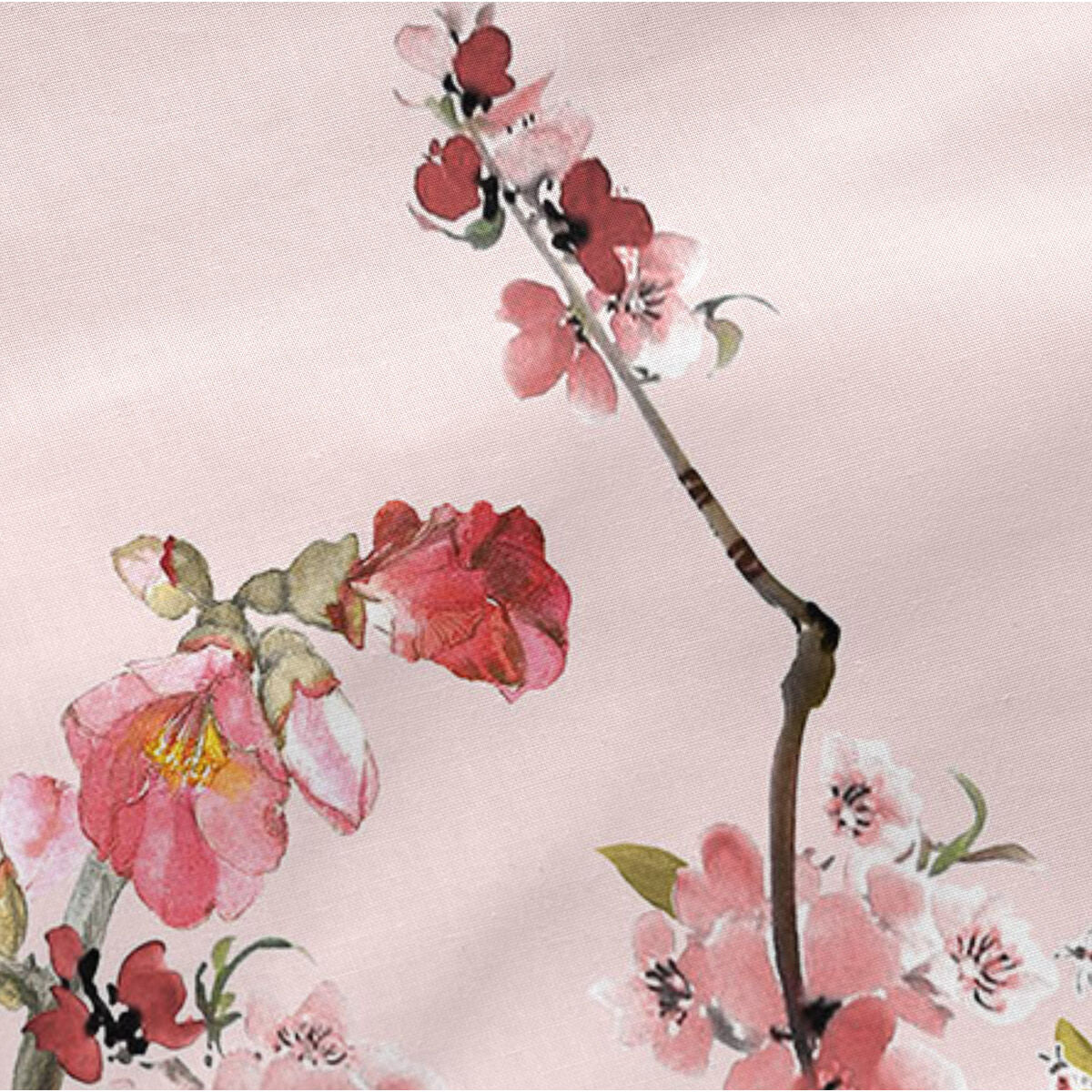 Pillowcase HappyFriday Chinoiserie rose Multicolour 50 x 75 cm (2 Units) HappyFriday