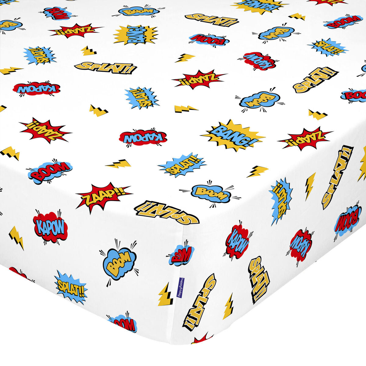 Fitted sheet HappyFriday MR FOX White Multicolour 90 x 200 x 32 cm HappyFriday