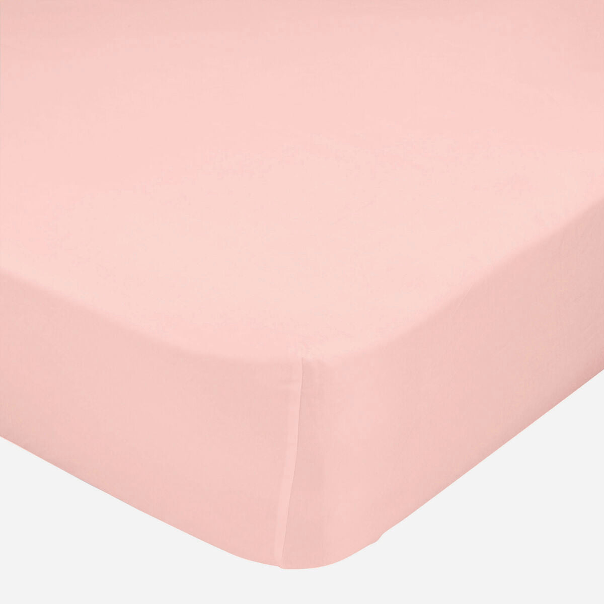 Fitted sheet HappyFriday BASIC Light Pink 180 x 200 x 32 cm HappyFriday